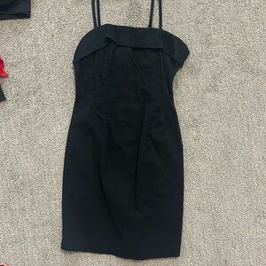 Black mini dress corset style